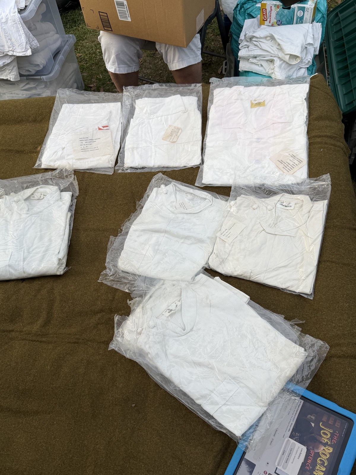 Vintage White Medical Smock Tops & Pants (Multiples) photo 12