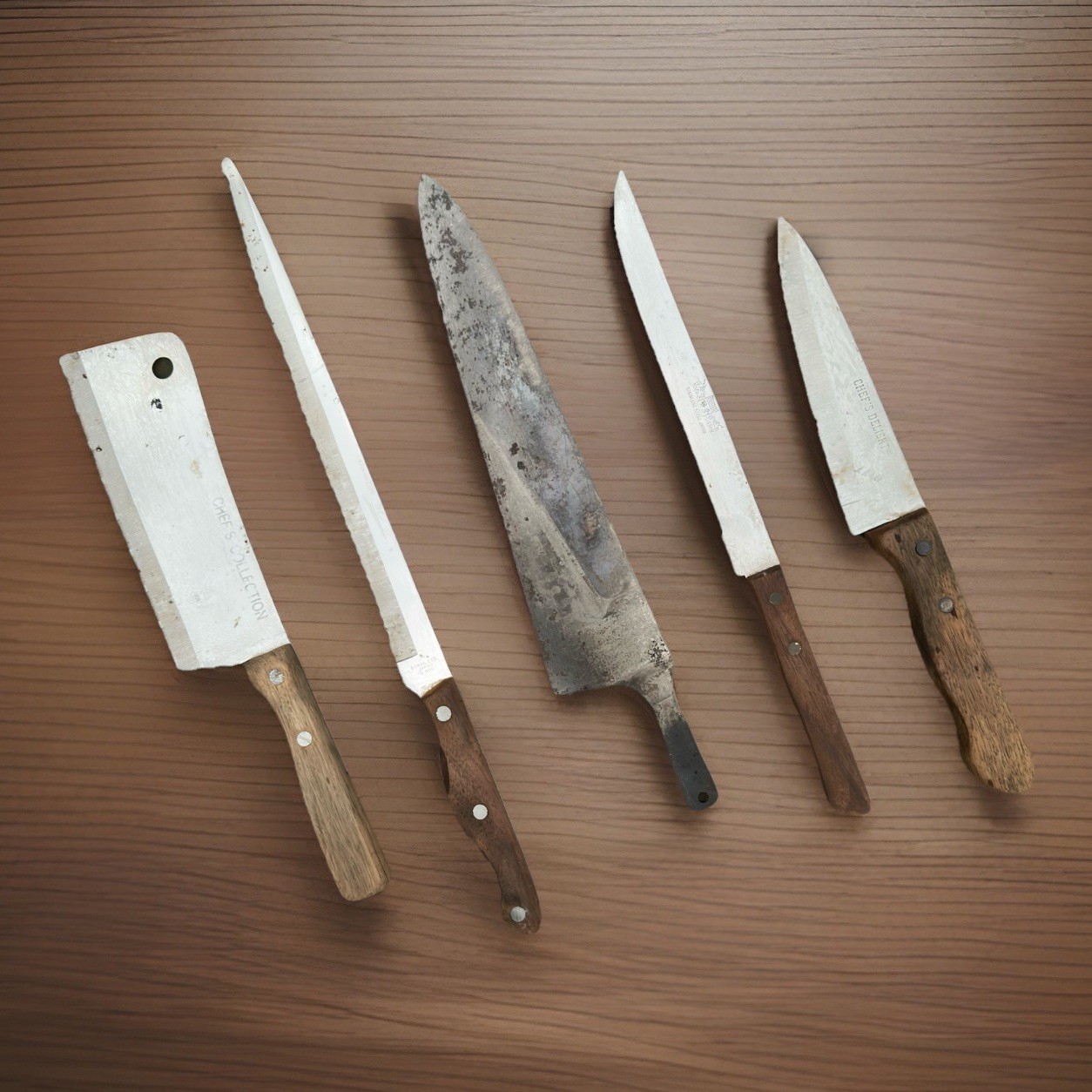 Vintage Kitchen Knife Lot · Chef / Cleaver / Butcher — Tools & Instruments — Lott's & Found